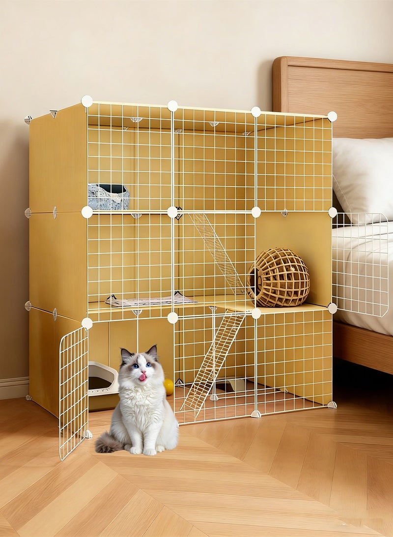 كيدل قطة قفص مساحة حرة كبيرة جدا منزل قطة منزل داخلي - Image 5